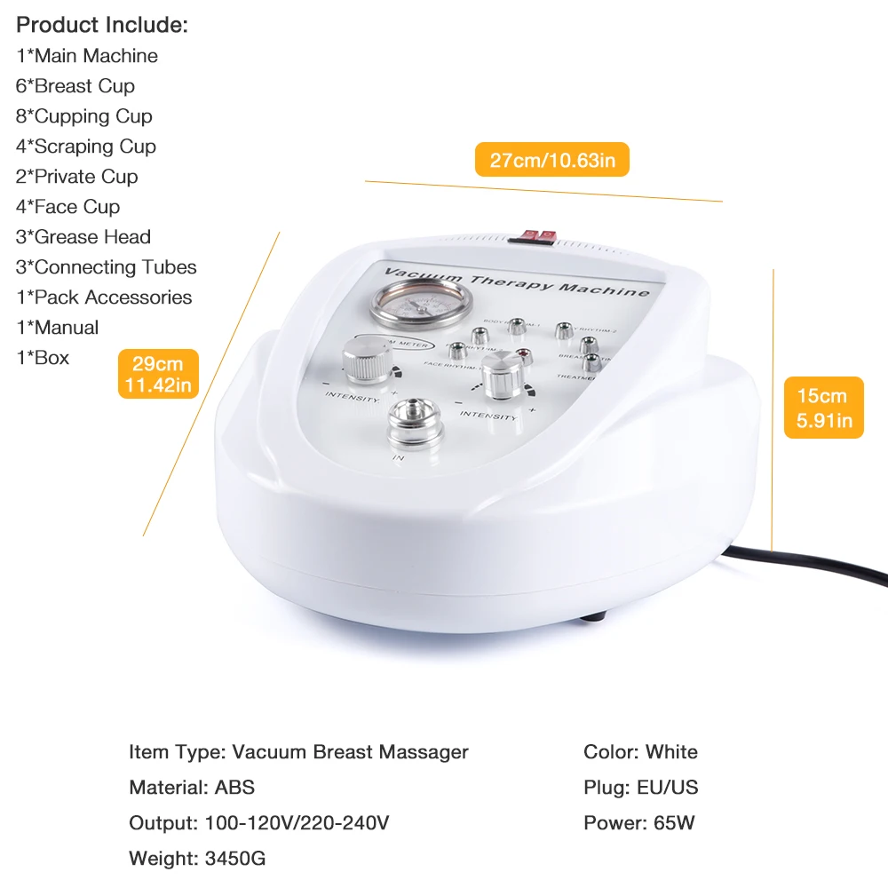 Вакуумный массажер для увеличения груди вакуумный терапевтический аппарат