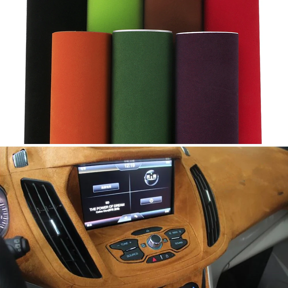 

50*200/600cm Suede Vinyl Wrap Velvet Vinyl Wrap Film Car Wrapping Sheet Sticker for Car Wrap Vehicle Decal Console Computer Skin