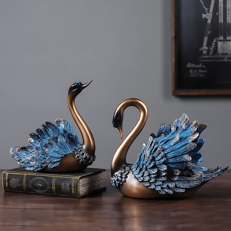 Статуэтка оленя из мультфильма статуя лебедя скульптура винный шкаф украшения