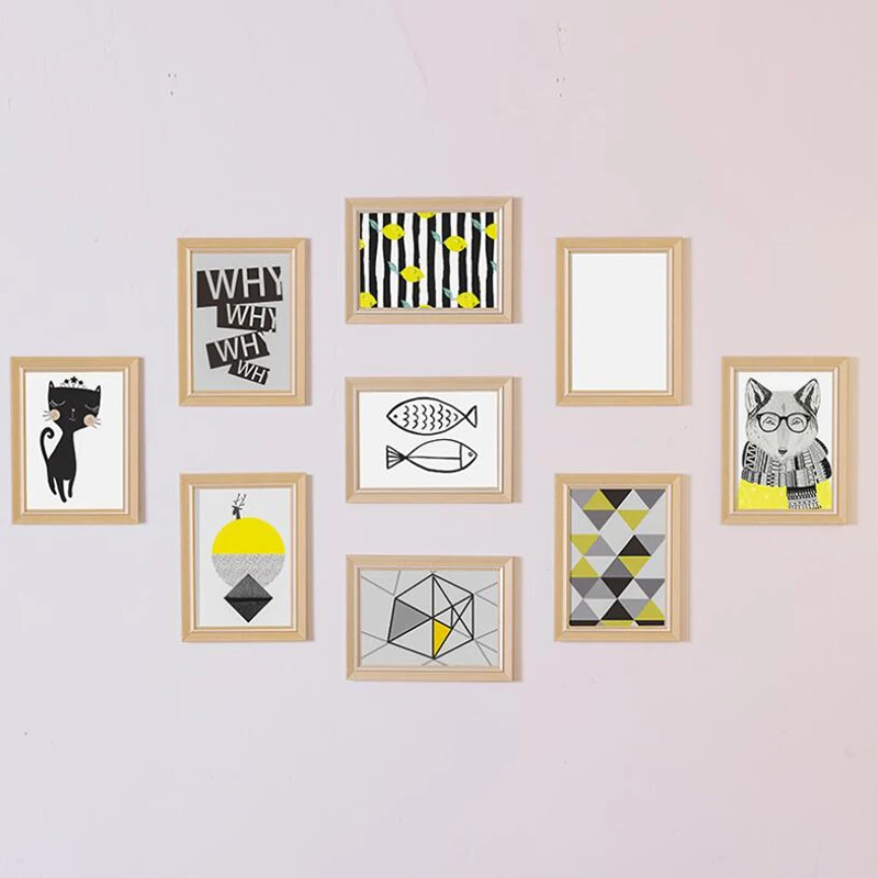 9 фоторамка настенная набор 7 дюймов креативная Свадебная фото серия семейная