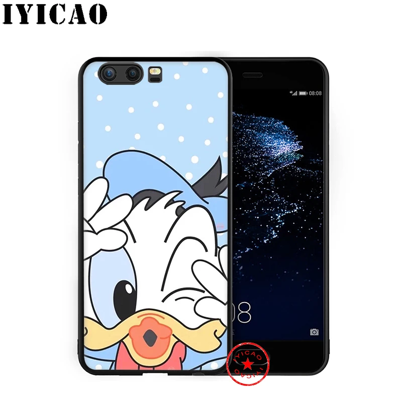 IYICAO Дональд Дак милый мягкий чехол для huawei P30 P20 P10 P9 P8 2017 2016 2015 P Smart Z Plus 2019 mate 20 10 Lite