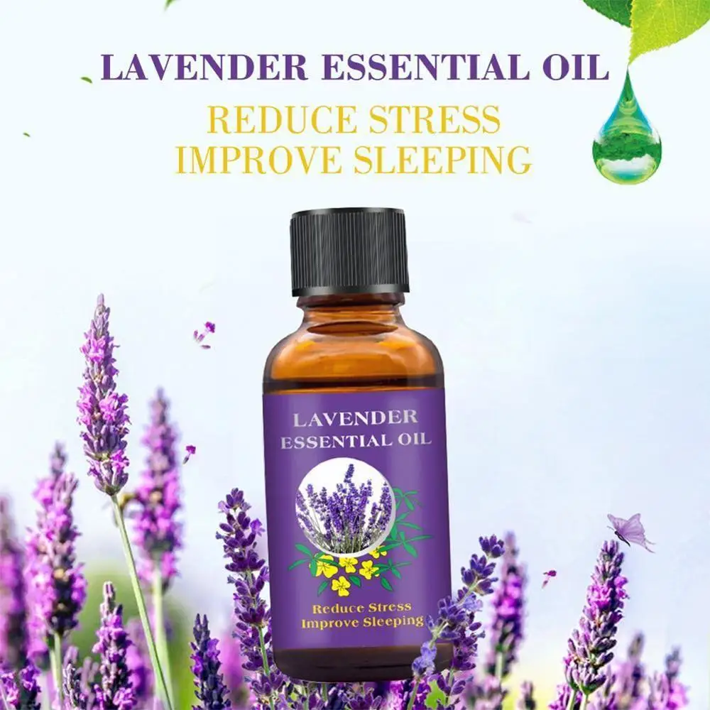 

30ml Product Lavender Pure Essential Oil Body Skin Care Pure Natural Plant Flowers Body Massage Spa Essential Oil