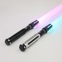 cieltan smooth swing lighsaber dueling saber with 1 inch heavy blade blaster lock up waving sound color change toys gift