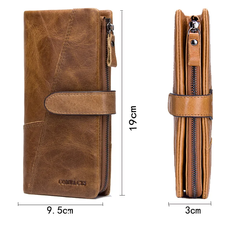 

Men's Wallet Fashion Stitching Long Leather