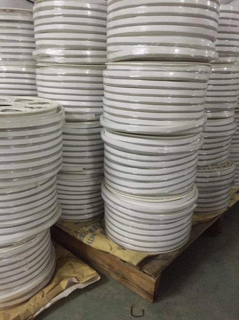 Fanlive 50 м 8 мм* 16 мм широкий мини, неоновые, гибкие 120 светодиодный S/m 2835 SMD Rgb светодиодный водонепроницаемый Неон трубка 220 в 12 В 24 в 110 В гибкая лента