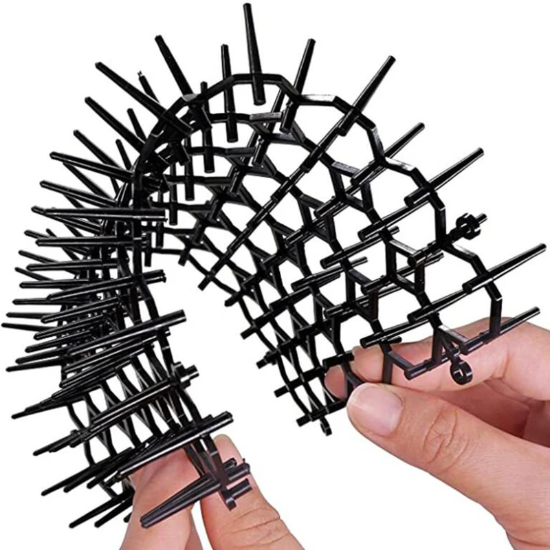 

Cat Dog Repellent Mat Anti-Cat Digging Spike Prickle Strip Repellent Flexible Pad Flower Plant Protector Outdoor Garden Supply