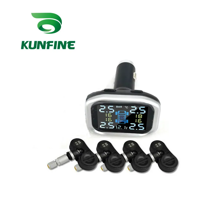 Internal Sensor TPMS Умный автомобиль TPMS система контроля давления в шинах прикуриватель цифровой ЖК-дисплей автоматическая система охранной сигнализации s давление в шинах - Тип: Internal Sensor TPMS