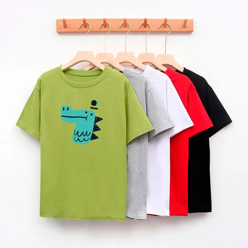 2020 модная футболка женская забавная с динозавром женские топы Футбол harajuku готика