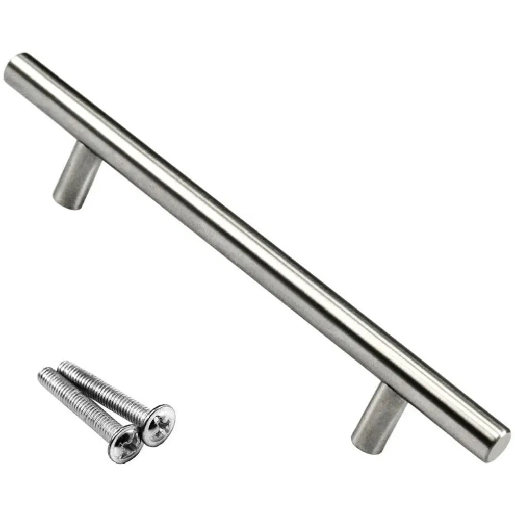 

T Shape Door Handle For Bar Kitchen Bathroom Cupboard Cabinet Drawer Stainless Steel Centres Drawer Door Handles T Pull