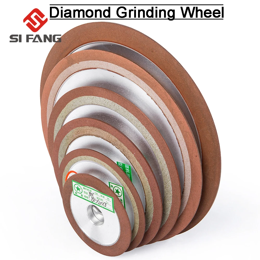 

75/80/100/125mm Diamond Grinding Wheel Cutting disc sharpening for Tungsten Steel Milling Tool Carbide Metal 150Grit Accessories