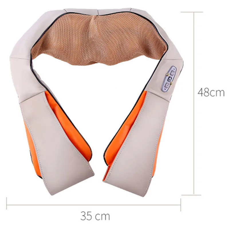 Электрический Массажер шиацу для спины шеи плеч тела спа инфракрасный 4D с