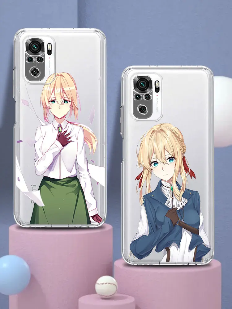 anime violet evergarden phone case for xiaomi poco x3 nfc m3 redmi note 9s 9 8 10 pro 7 8t 9c 9a 8a k40 soft clear cover capa free global shipping