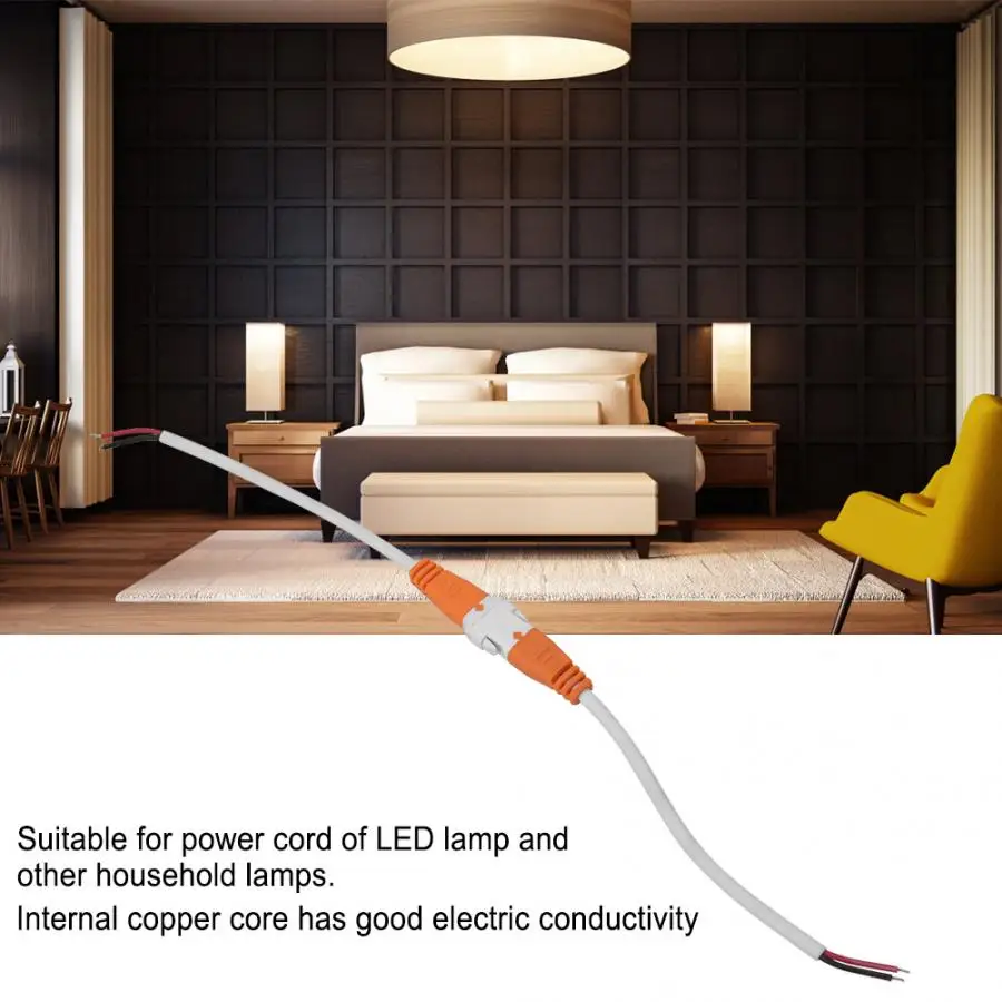 10 пар Штекерный гнездовой 2 контактный Соединительный кабель адаптер