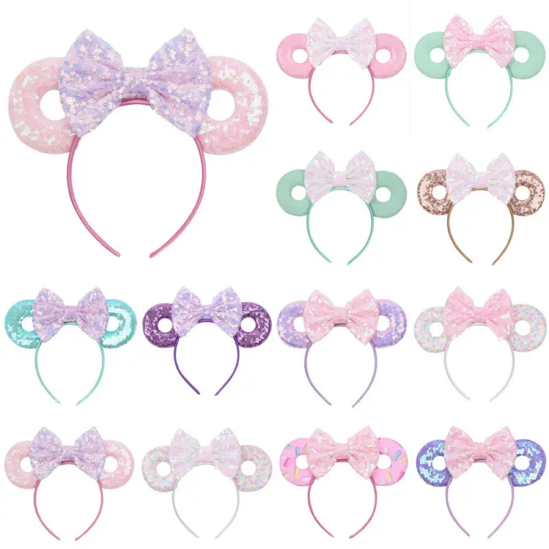 Повязка на голову для девочек тюрбан с бантом кролик бант повязка модный пончик