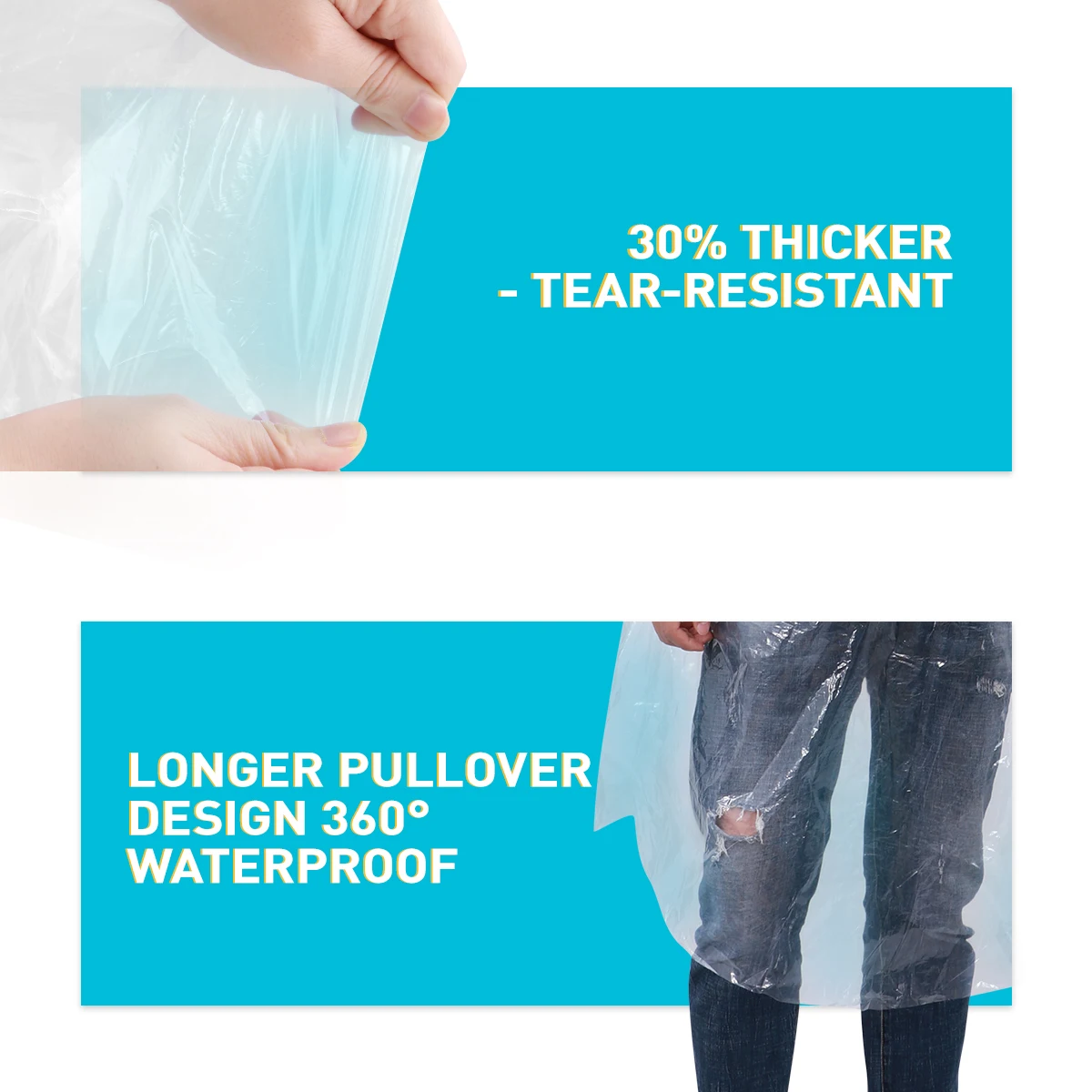 MOVTOTOP 10 шт прочные аварийные портативные унисекс одноразовые плащи дождевые