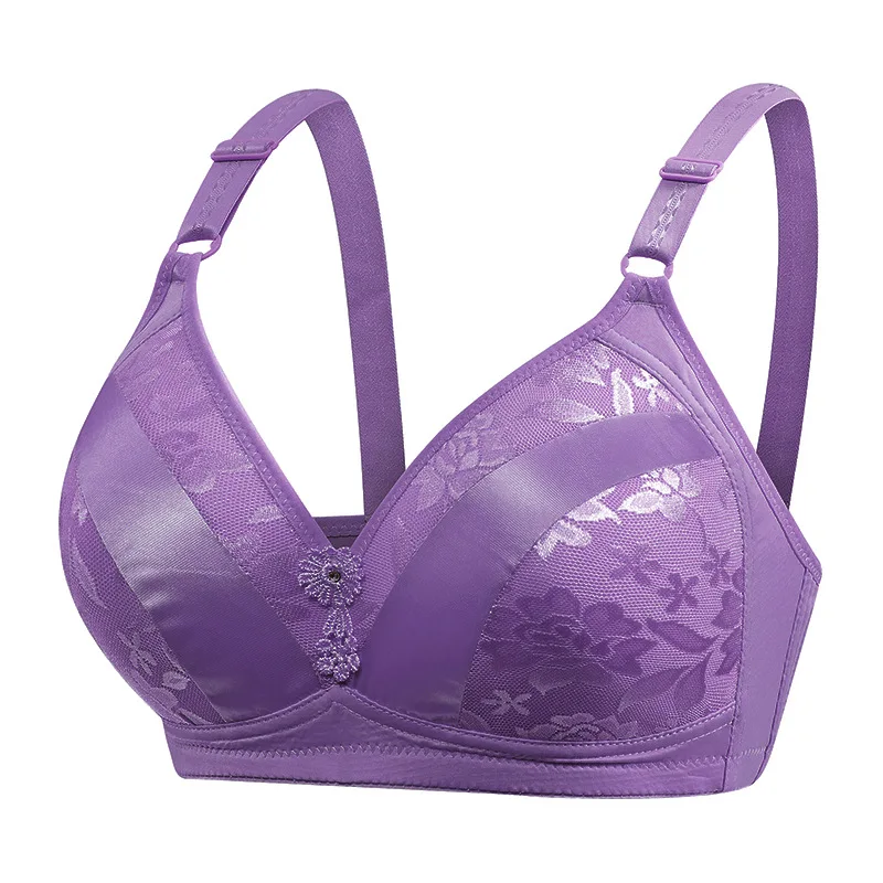 Женские бюстгальтеры с цветочной вышивкой модный бюстгальтер пуш ап дышащий