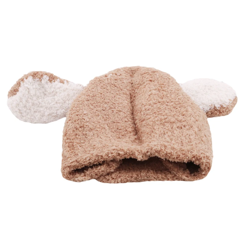 

DreamShining Newborn Baby Hat Scarf Set Cartoon Warm Hats Autumn Winter Baby Toddler Beanie Protect Ear Cap Kids Scarves Cap