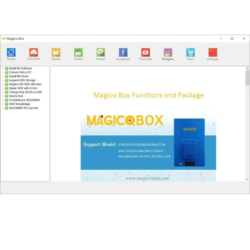 Magico Box Nand Programmer NAND инструмент для ремонта чтения и записи Обновление памяти IP-бокс