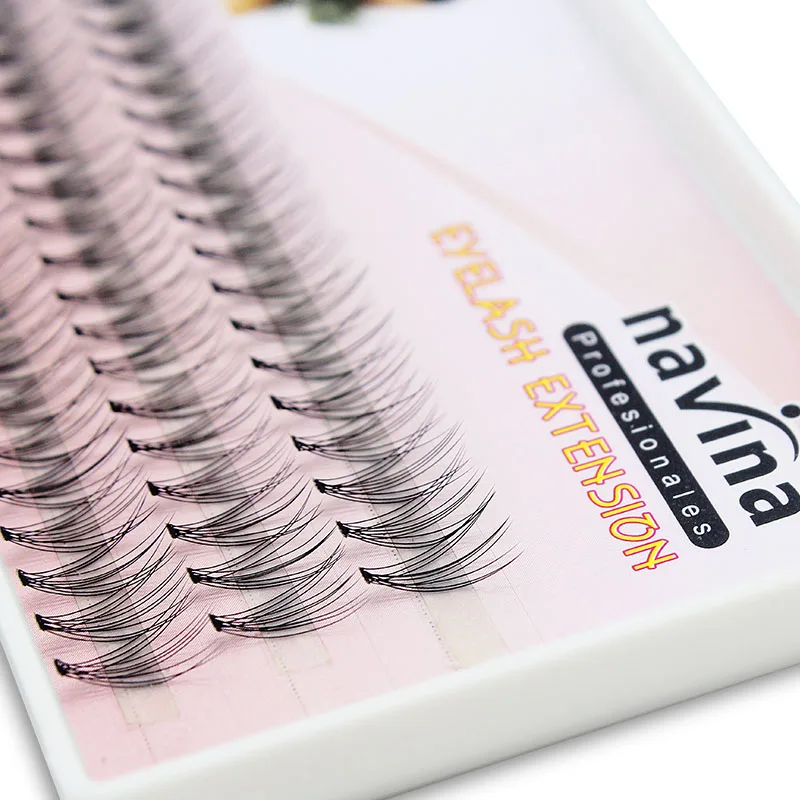Navina 60 узлов/Чехол натуральные накладные ресницы для наращивания макияж 10D