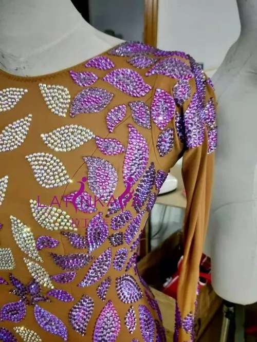 KAKA Женская Одежда для танцев платье латинских девочек сальсы Танго самбы румбы