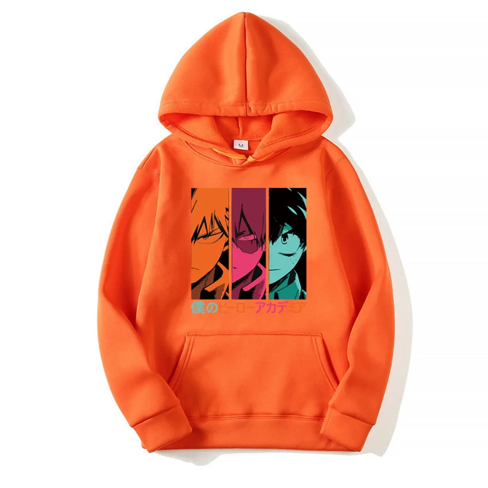 

My Hero Academia Women Men Hoodies Casual Oversized Sweatshirts Cartoon Loose Hoodie Unisex Streetwear Male Female Clothes