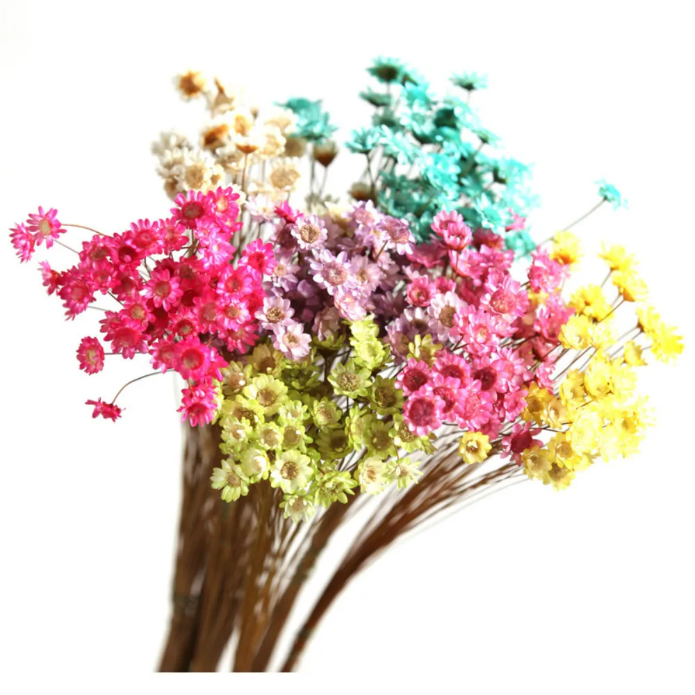 Сушеные Цветочные ромашки, мини-ромашки для украшения дома и свадьбы, вечерние, 90 штук в комплекте