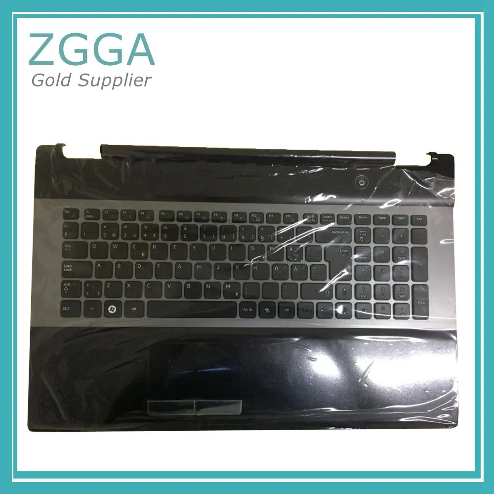 Новая клавиатура для ноутбука с тачпадом Упор для рук для samsung RC730 RC530 RC728 верхний чехол Корпус чехол US RU BA75-03203C - Цвет: German Version