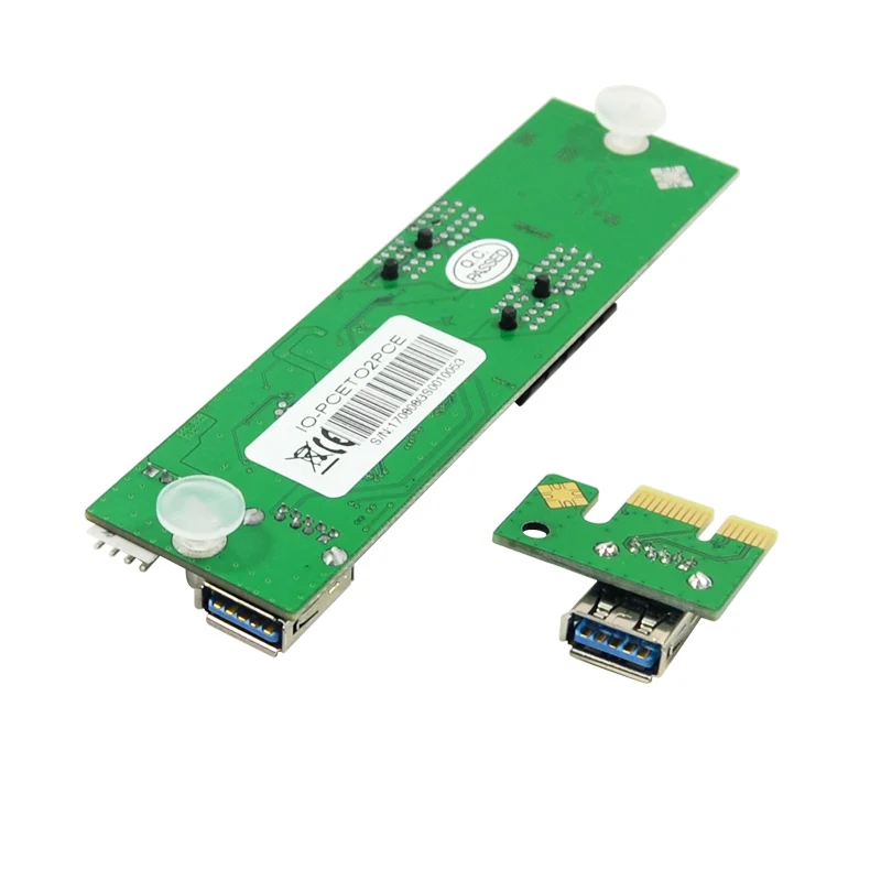 Новый PCI E Riser Card от 1 до 2 Express x1 слот расширения карты USB 3 0 удлинитель IDE Большой 4pin