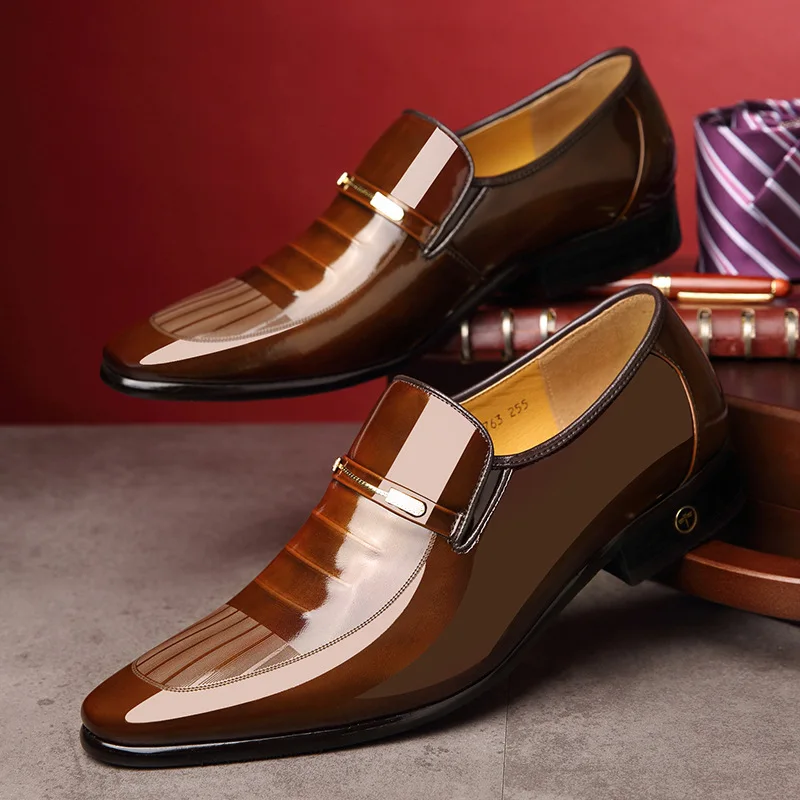 Мужские модельные туфли Мужская официальная обувь из натуральной кожи офисные