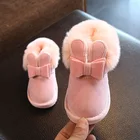 Зимние ботинки для детей, для девочек 1-6 лет, зимние ботинки для девочек, обувь для детей, хлопковая обувь, искусственная плюшевая теплая обувь
