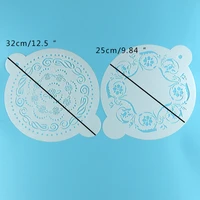 2pc cake stencil diy wall layering painting template decoration scrapbooking embossing album supplies reusable