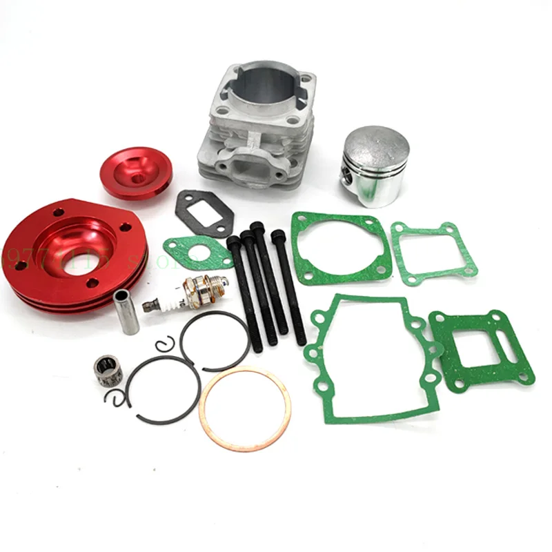 44 мм цилиндр в сборе большой диаметр 6 набор 2 канавки для 47cc 49cc мини грязи ATV