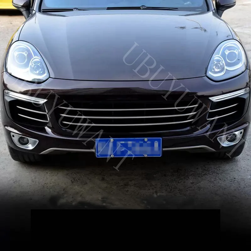 Для Porsche Cayenne 2014 2015 2016 2017 ABS автомобиля передний 3D бампер сетки вентиляционное