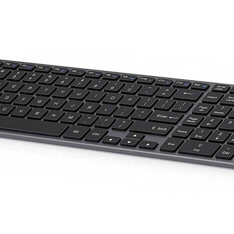 

Bluetooth 5.0 Keyboard for iPad Tablet Laptop Compatible with for IOS Windows Metal Rechargeable Ultra Thin Keyboard