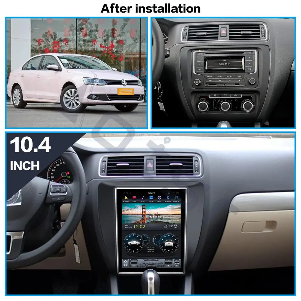 

Aotsr Tesla 10.4“ Android 8.1 Vertical screen Car DVD Multimedia player GPS Navigation For VOLKSWAGEN SAGITAR 2012-2016 carplay