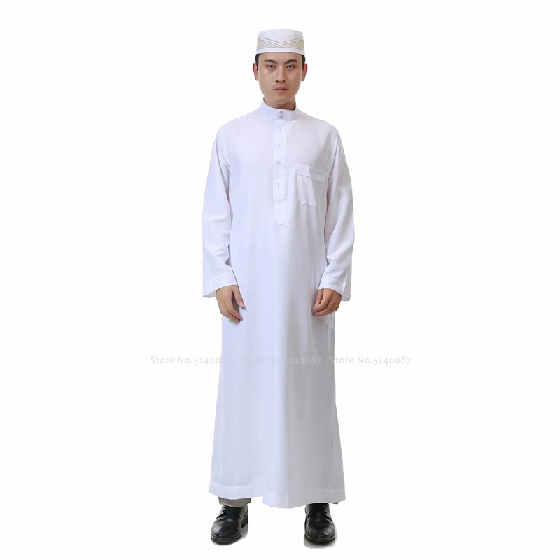 Мусульманское платье Мужская Abaya Jubba Thobe традиционная молитва женская одежда