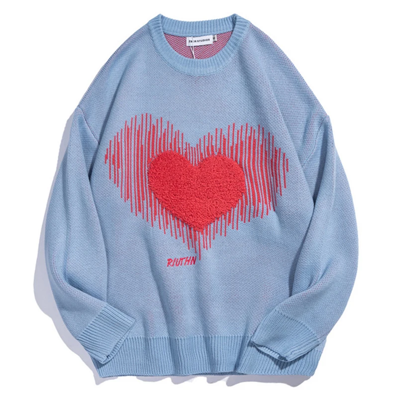 

Мужской вязаный свитер в стиле хип-хоп