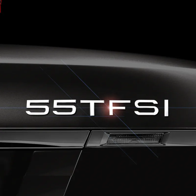 

Original 3D Sticker 30 35 40 45 50 TFSI Logo Car Tail Emblem Badge Trunk Decal For Audi A3 A4 A5 A6 A7 A8 Q2 Q3 Q5 Q7 Q8 A1 S3