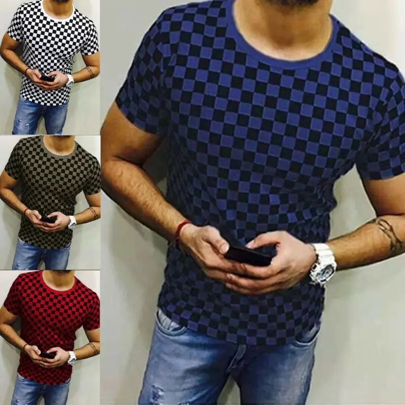 Goocheer Новое поступление Летняя мужская обтягивающая футболка с коротким рукавом