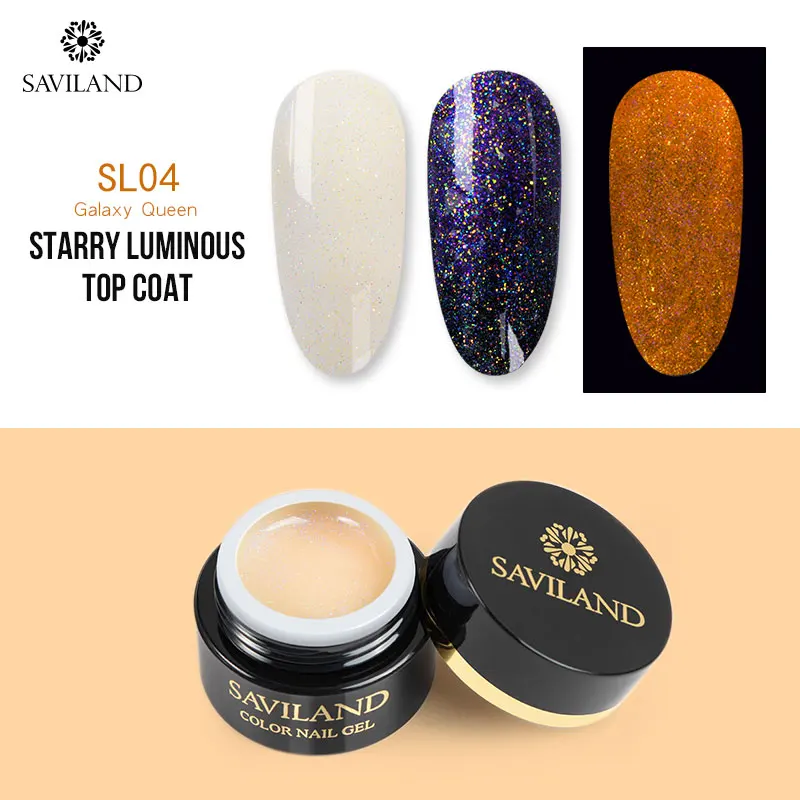 Luminous top coat 4 Saviland праймер Гель-лак 15 мл верхнее Базовое покрытие Гель-лак Top it off+ Базовое покрытие основа для УФ-гель для ногтей - Цвет: Luminous top coat 4