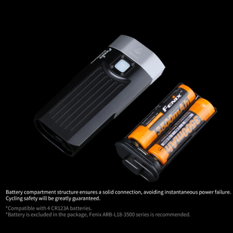 Фсветильник велосипедный Fenix BC30 V2.0 максимальная мощность 2200 люмен Питание от 2