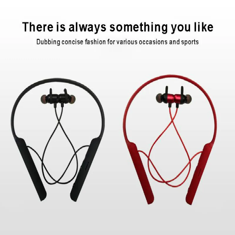 

TWS Bluetooth 5.0 Neck hanging Earphone Stereo Wireless Earbus HIFI Sound Sport Earphones Handsfree with Mic Headset for iphone