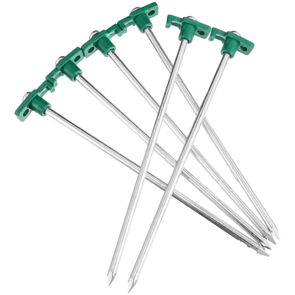 

6Pcs Outdoor Camping Tent Stakes Steel Tent Nails Ground Tent Accessories