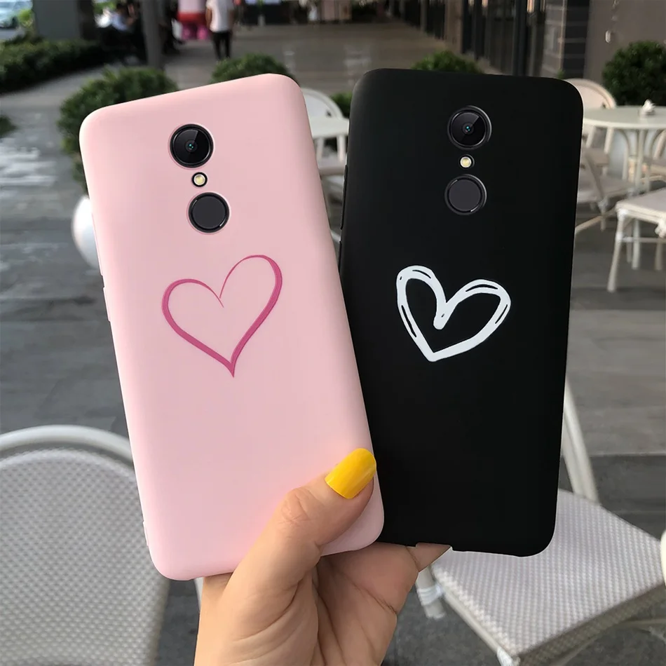Чехол для Xiaomi Redmi 5 Plus чехол телефона силиконовый карамельного цвета из ТПУ задняя