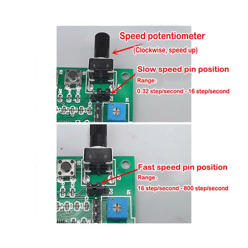 Multi-function Micro Stepper Motor Drive Board Speed Controller Module Switch 2-phase 4-wire 4-phase 5-wire Deceleration | Обустройство
