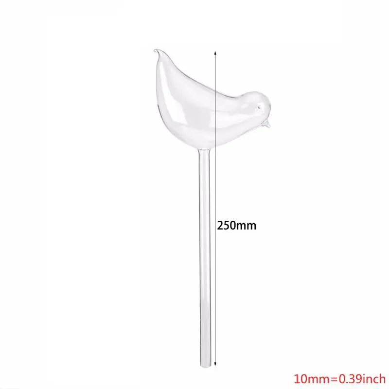 

3 Pack Plant Self Watering Globe Plants Water Bulbs Bird Shape Clear Glass Watering Device