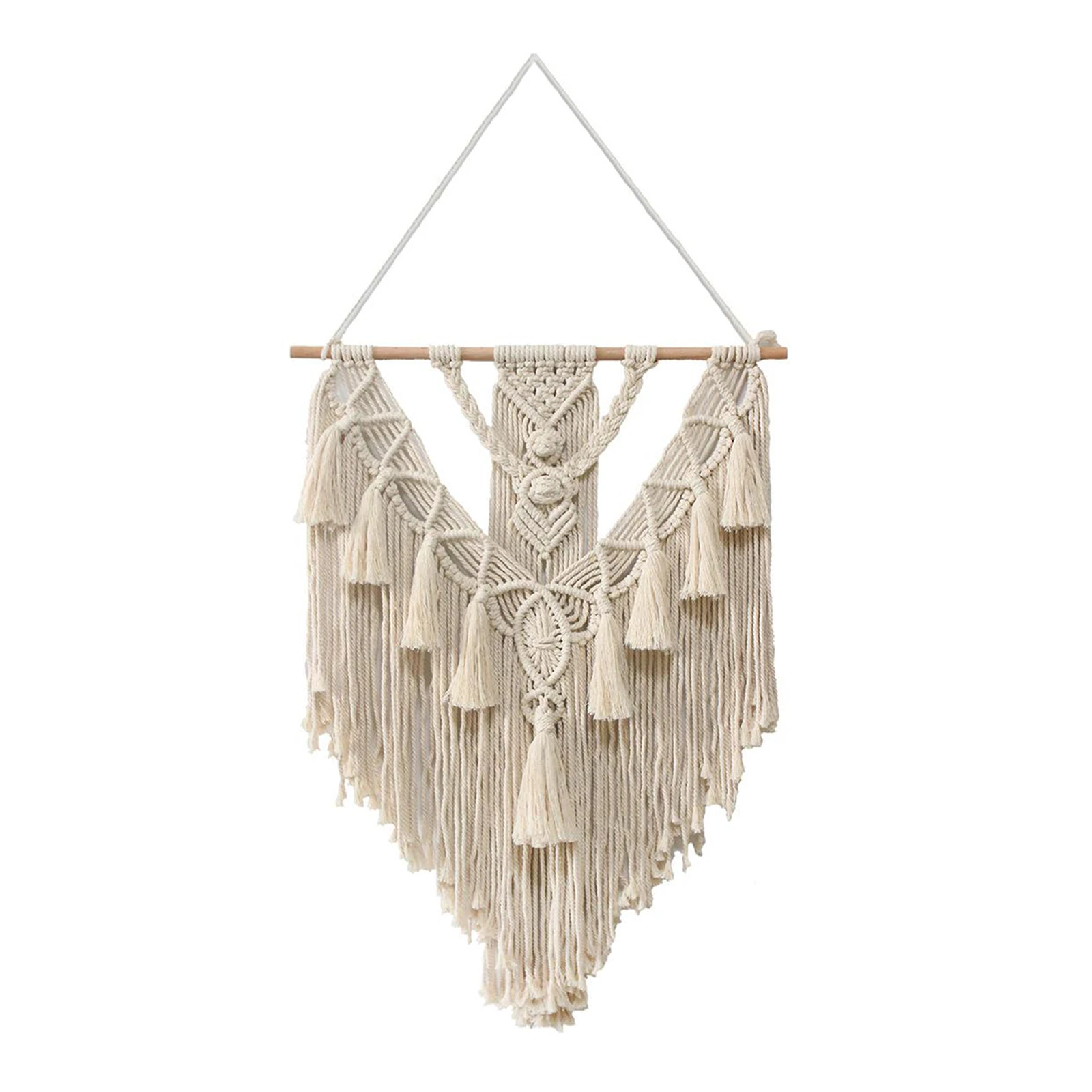 

Woven Macrame Tapestry Handmade Bohemian Tassel Gift Wall Hanging Decor