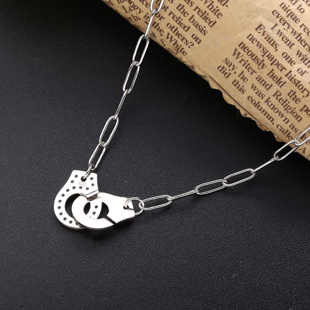 Колье на подвеске из чистого серебра 925 с ручной работой для женщин из серебра-ювелирных изделий старинных ожерелий Slovecabin