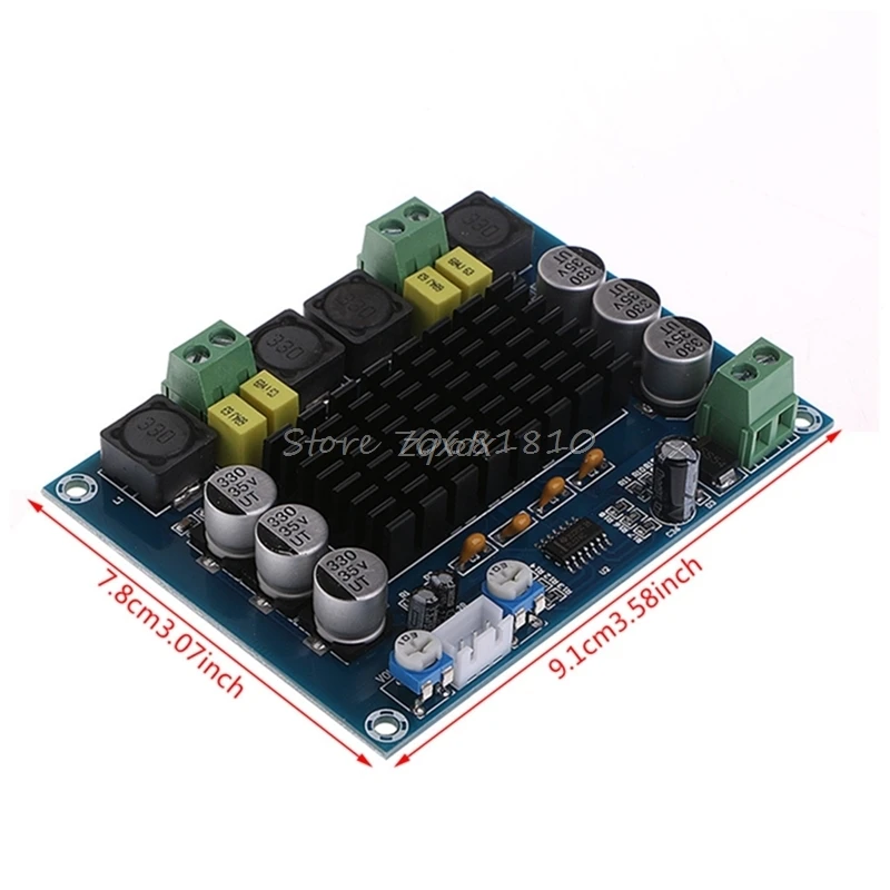 

Dual-channel Stereo Digital Audio Amplifier Board TPA3116D2 Amplifier 2x120W DIY Z09 Drop ship Dropshipping