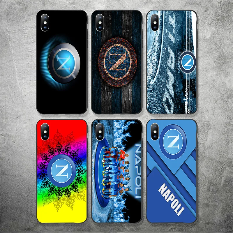 Чехол для телефона Insigne Milik iphone DIY Napoli FC чехол черный мягкий TPU iPhone 11Pro X XR XS MAX 7 8 7plus 6